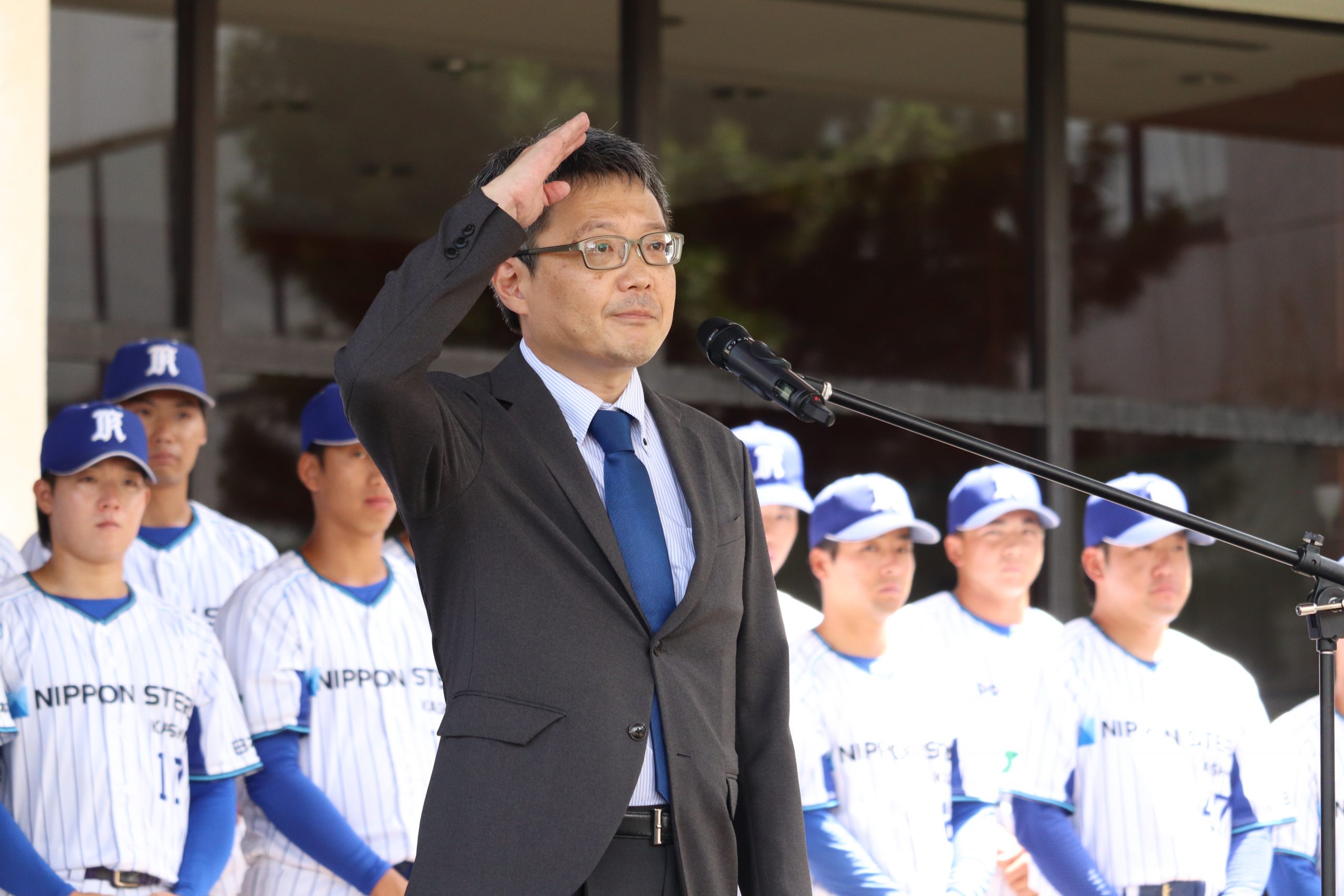 決意表明:三崎野球部長